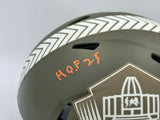 Devin Hester Autographed Chicago Bears Army Green Salute To Service Full Size Authentic Speed Hall of Fame HOF Logo Helmet Beckett BAS QR Stock #243659