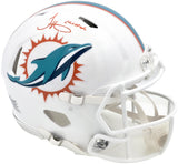 Tyreek Hill Autographed Miami Dolphins White Full Size Authentic Speed Helmet "Cheetah" Beckett BAS QR Stock #243653