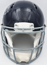 Devin Hester Autographed Chicago Bears 1960's Classic Dark Blue Full Size Authentic Speed Helmet Beckett BAS QR Stock #243657