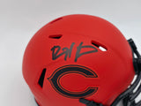 Devin Hester Autographed Chicago Bears Rave Orange Speed Mini Helmet Beckett BAS Witness Stock #244041