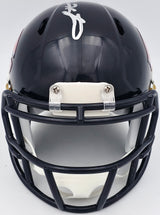 Devin Hester Autographed Chicago Bears Blue Speed Mini Helmet Beckett BAS Witness Stock #244042