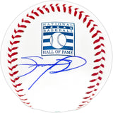 Sammy Sosa Autographed Official Hall of Fame HOF Logo Baseball Chicago Cubs Beckett BAS Witness Stock #244048