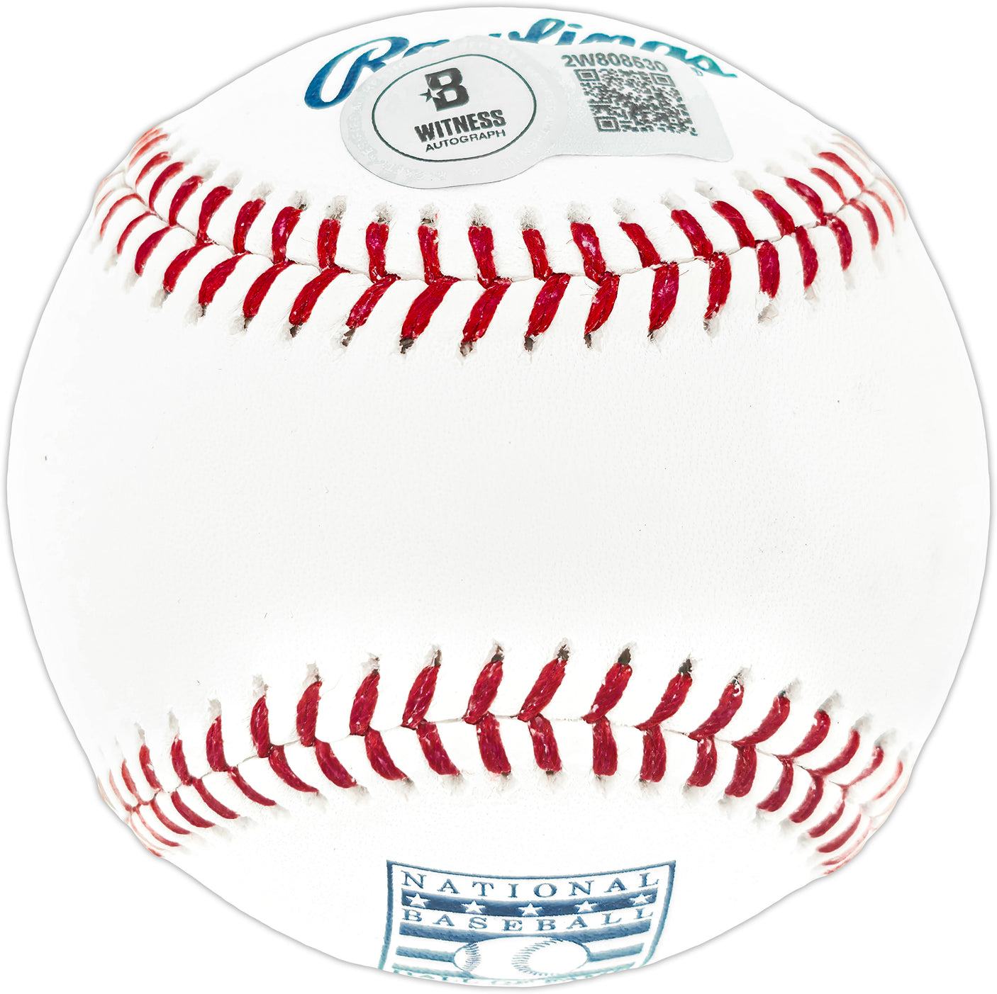 Sammy Sosa Autographed Official Hall of Fame HOF Logo Baseball Chicago Cubs Beckett BAS Witness Stock #244048