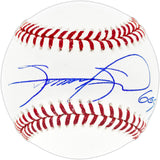Sammy Sosa Autographed Official MLB Baseball Chicago Cubs "609 HRS" Beckett BAS QR Stock #244050