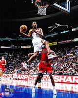 Allen Iverson Autographed 16x20 Photo Philadelphia 76ers Beckett BAS Witness Stock #243631