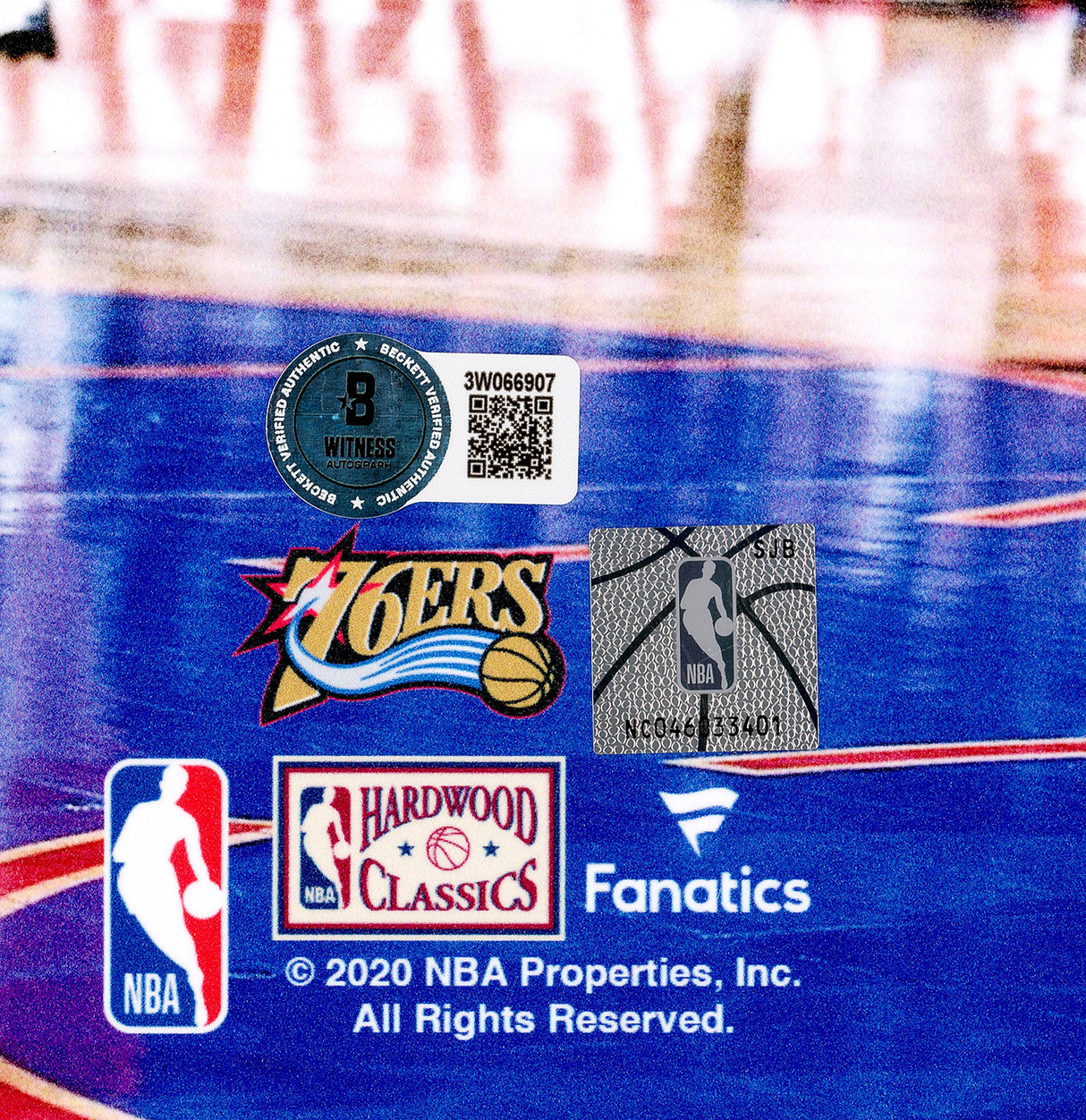 Allen Iverson Autographed 16x20 Photo Philadelphia 76ers Beckett BAS Witness Stock #243631