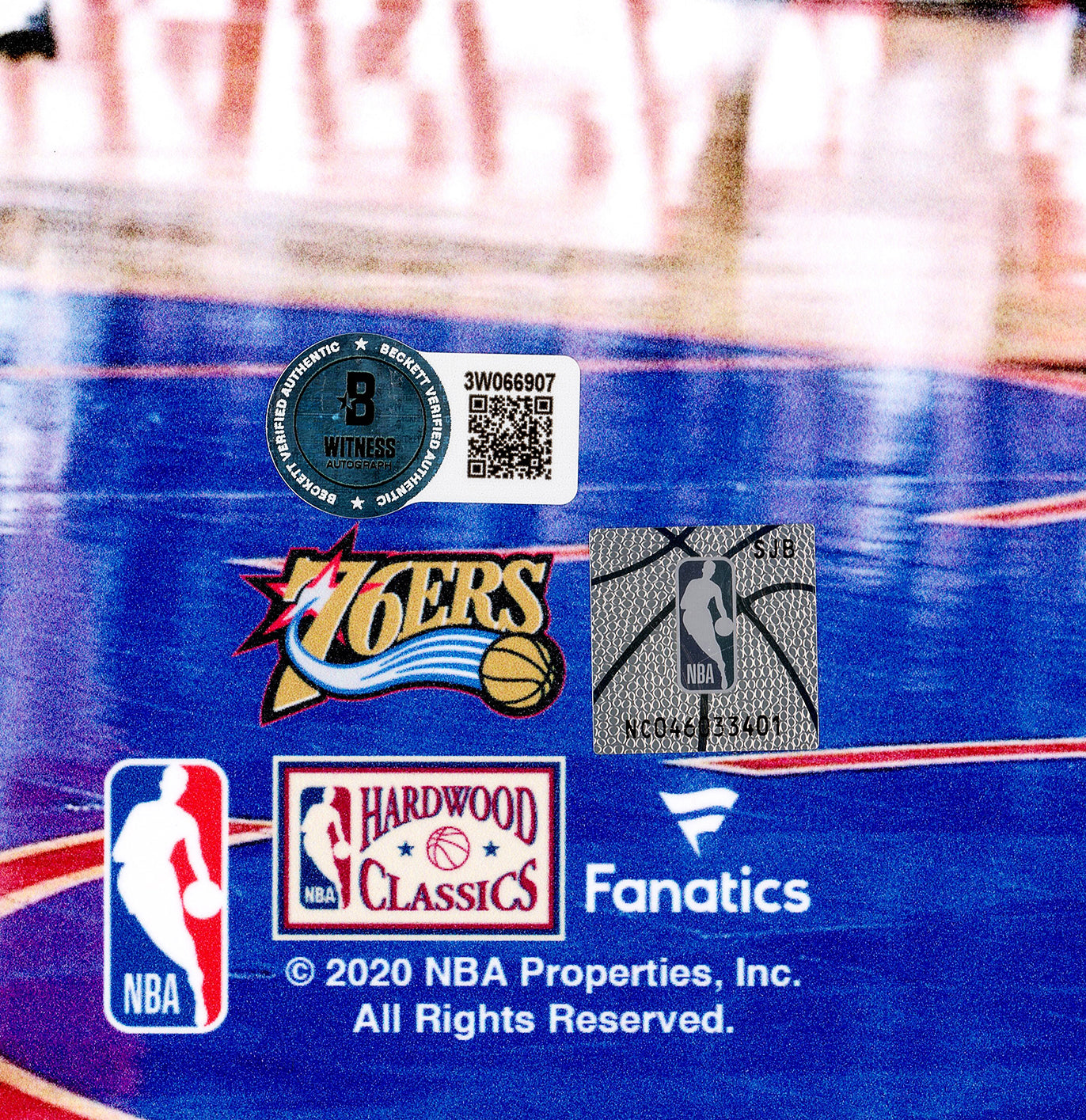 Allen Iverson Autographed 16x20 Photo Philadelphia 76ers Beckett BAS Witness Stock #243631