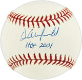 Dave Winfield Autographed Official MLB Baseball New York Yankees, San Diego Padres "HOF 2001" MLB & Steiner Holo SKU #246054