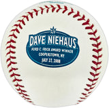 Dave Niehaus Autographed Official Ford Frick Award Winner Logo MLB Baseball Seattle Mariners "HOF 08" PSA/DNA #AC23090