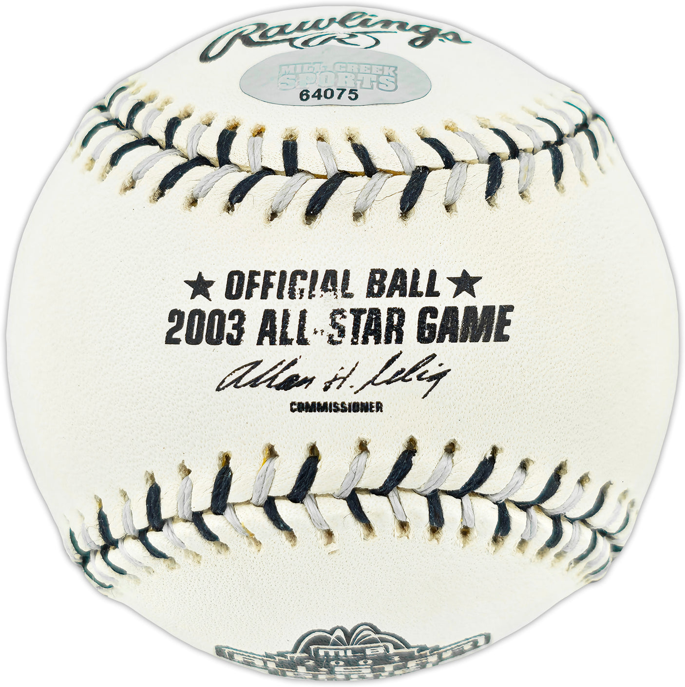Edgar Martinez Autographed Official 2003 All Star Game Logo MLB Baseball Seattle Mariners MCS Holo #64075