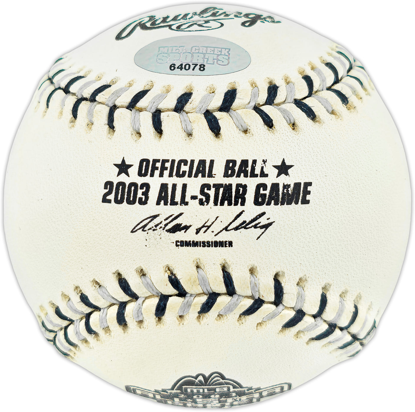 Jamie Moyer Autographed Official 2003 All Star Game Logo MLB Baseball Seattle Mariners MCS Holo #64078