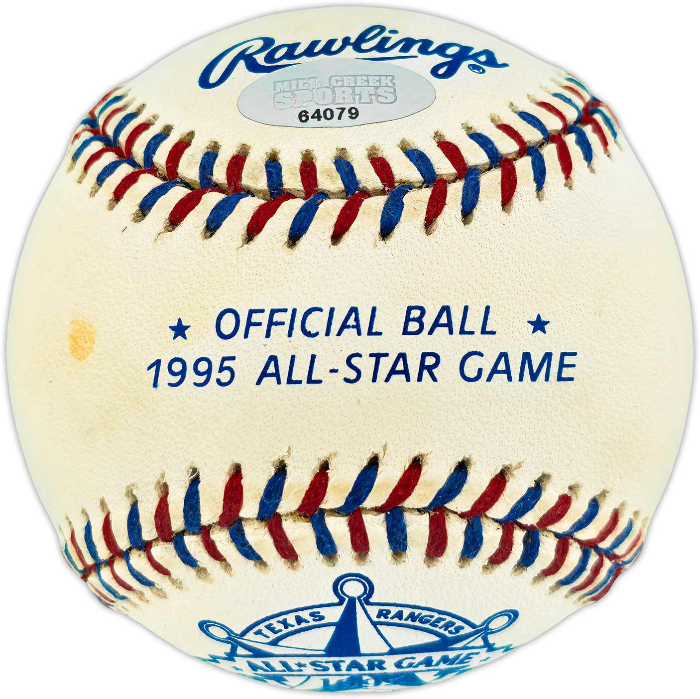 Edgar Martinez Autographed Official 1995 All Star Game Logo MLB Baseball Seattle Mariners MCS Holo #64079