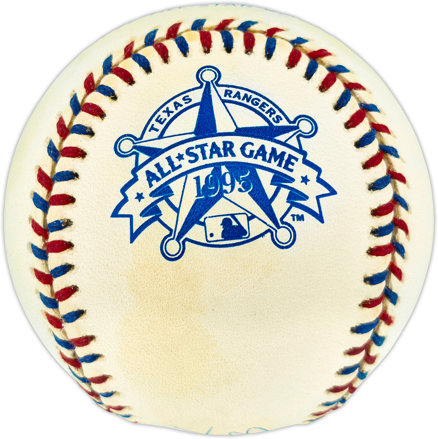 Edgar Martinez Autographed Official 1995 All Star Game Logo MLB Baseball Seattle Mariners MCS Holo #64080