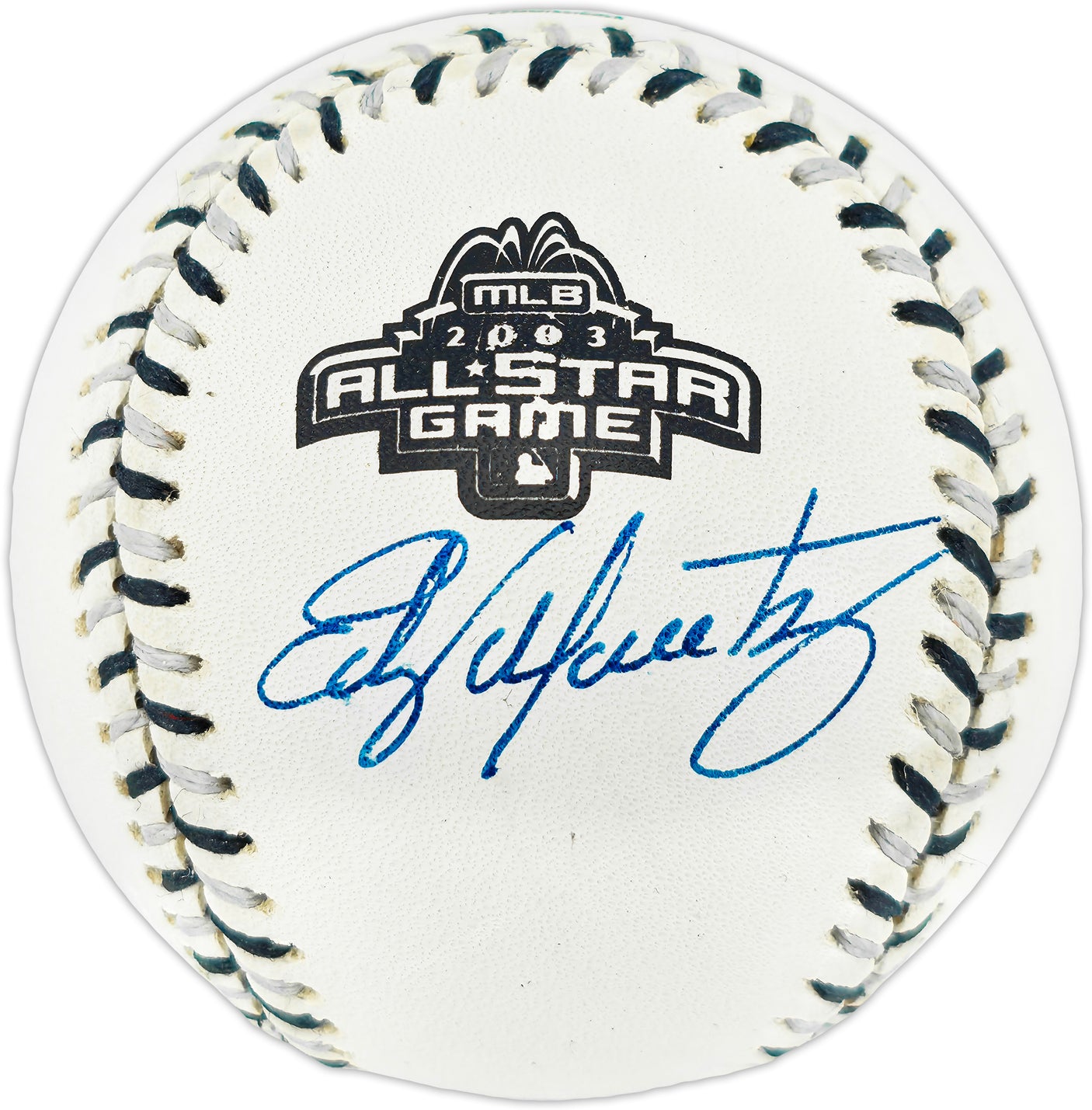 Edgar Martinez Autographed Official 2003 All Star Game Logo MLB Baseball Seattle Mariners MCS Holo #64082