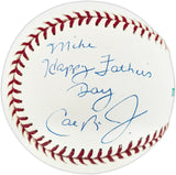 Cal Ripken Jr. Autographed Official MLB Baseball Baltimore Orioles "To Mike, Happy Father's Day" Steiner Holo SKU #246086