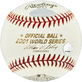 Whitey Ford Autographed Official 2001 World Series Logo MLB Baseball New York Yankees MLB & Steiner Holo SKU #246088
