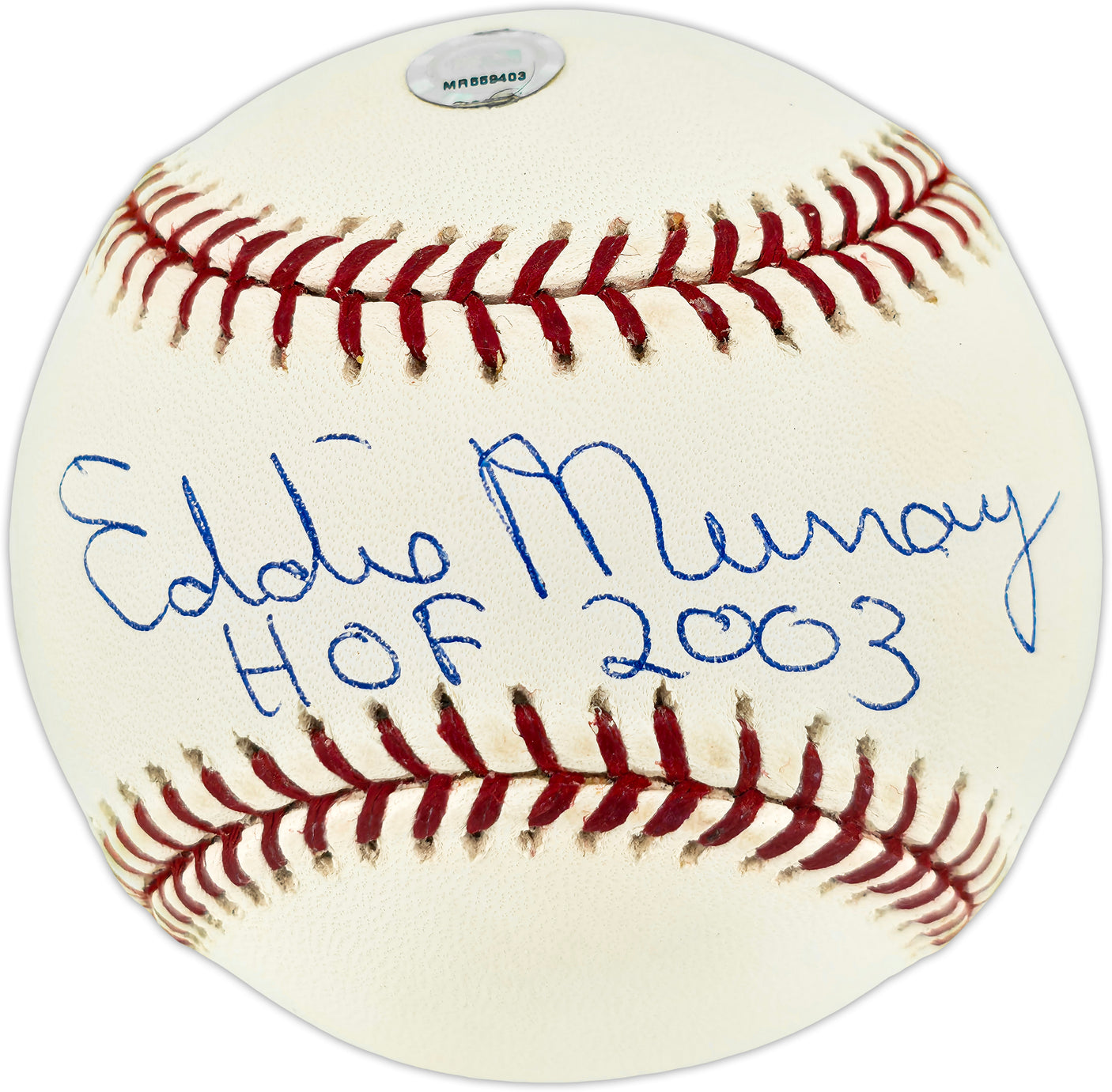 Eddie Murray Autographed Official MLB Baseball Baltimore Orioles "HOF 2003" MLB & Steiner Holo SKU #246089