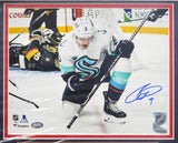 Ryan Donato Autographed Framed 8x10 Photo Seattle Kraken First Franchise Goal MCS Holo #81133