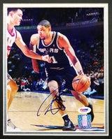 Tim Duncan Autographed Framed 8x10 Photo San Antonio Spurs PSA/DNA #L66966