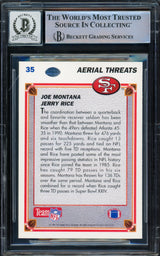 Joe Montana Autographed 1991 Upper Deck Card #35 San Francisco 49ers Auto Grade Gem Mint 10 Beckett BAS #16543108