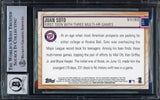 Juan Soto Autographed 2019 Topps Big League Card #397 New York Yankees Auto Grade Gem Mint 10 Beckett BAS #16544365