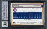 Juan Soto Autographed 2019 Topps Big League Card #125 New York Yankees Auto Grade Gem Mint 10 Beckett BAS #16544366