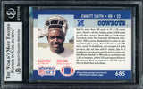 Emmitt Smith Autographed 1990 Pro Set Rookie Card #685 Dallas Cowboys Beckett BAS #14058931