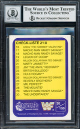 Undertaker Autographed 1991 Merlin WWF German Rookie Card #30 Auto Grade Gem Mint 10 Beckett BAS #14057853