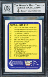 Undertaker Autographed 1991 Merlin WWF German Rookie Card #30 Auto Grade Gem Mint 10 Beckett BAS #14057838