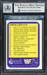 Undertaker Autographed 1991 Merlin WWF German Rookie Card #30 Auto Grade Gem Mint 10 Beckett BAS #14057839