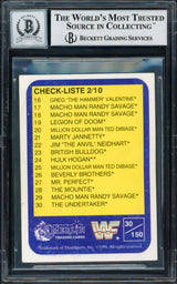 Undertaker Autographed 1991 Merlin WWF German Rookie Card #30 Auto Grade Gem Mint 10 Beckett BAS #14058093
