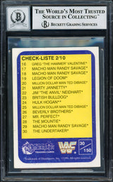 Undertaker Autographed 1991 Merlin WWF German Rookie Card #30 Auto Grade Gem Mint 10 Beckett BAS #14058093