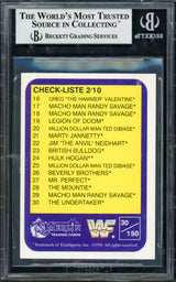 Undertaker Autographed 1991 Merlin WWF German Rookie Card #30 Beckett BAS #14058773