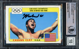 Muhammad Ali Cassius Clay Autographed 1983 Topps Olympians Card #92 Auto Grade Gem Mint 10 Beckett BAS #16541775