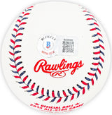 Salvador Perez Autographed Official 2014 All Star Game Logo Game Baseball Kansas City Royals Beckett BAS Witness Stock #216040