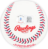 Salvador Perez Autographed Official 2014 All Star Game Logo Game Baseball Kansas City Royals Beckett BAS Witness Stock #216040
