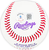 Salvador Perez Autographed Official 2021 All Star Game Logo Game Baseball Kansas City Royals Beckett BAS Witness Stock #216044