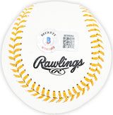 Salvador Perez Autographed Official Gold Glove Logo Baseball Kansas City Royals Beckett BAS Witness Stock #216045