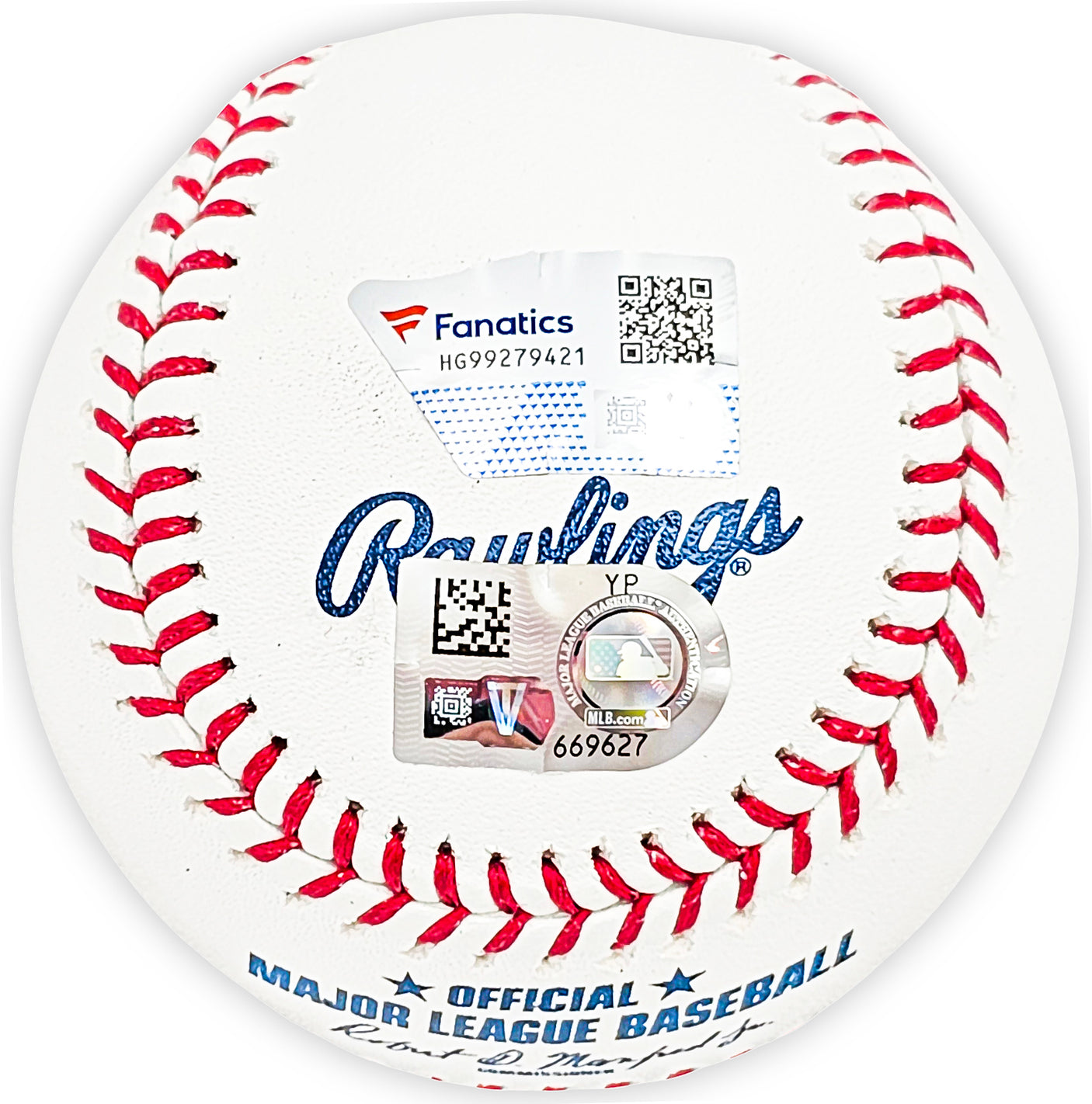 Julio Rodriguez Autographed Official MLB Baseball Seattle Mariners "44" Fanatics Holo Stock #216017