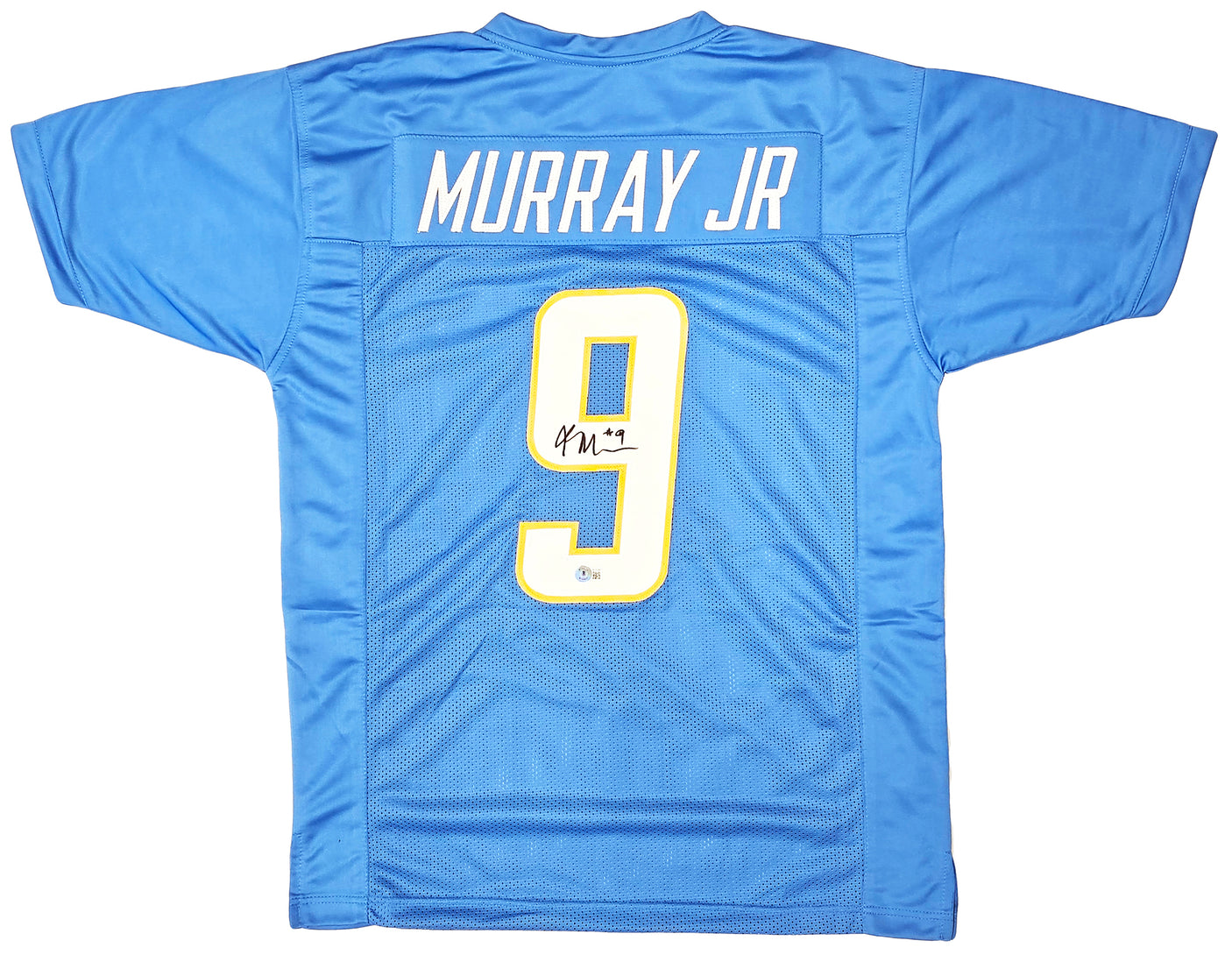 Los Angeles Chargers Kenneth Murray Jr. Autographed Powder Blue Jersey Beckett BAS Witness Stock #215958