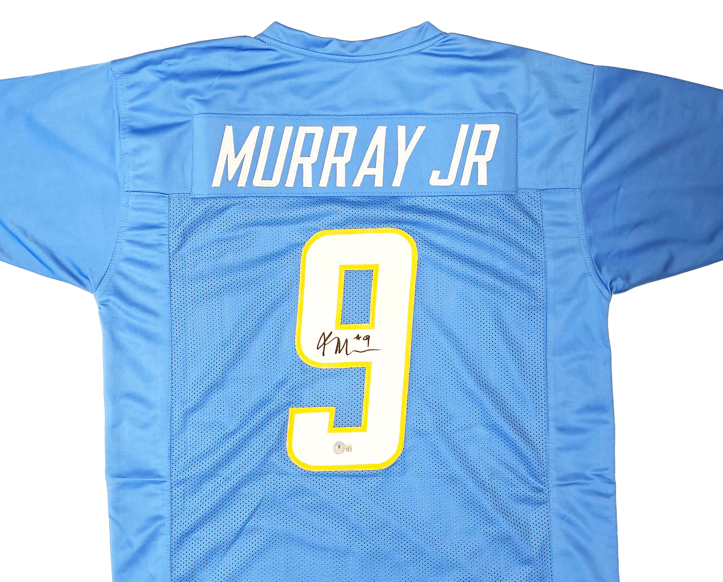 Los Angeles Chargers Kenneth Murray Jr. Autographed Powder Blue Jersey Beckett BAS Witness Stock #215958