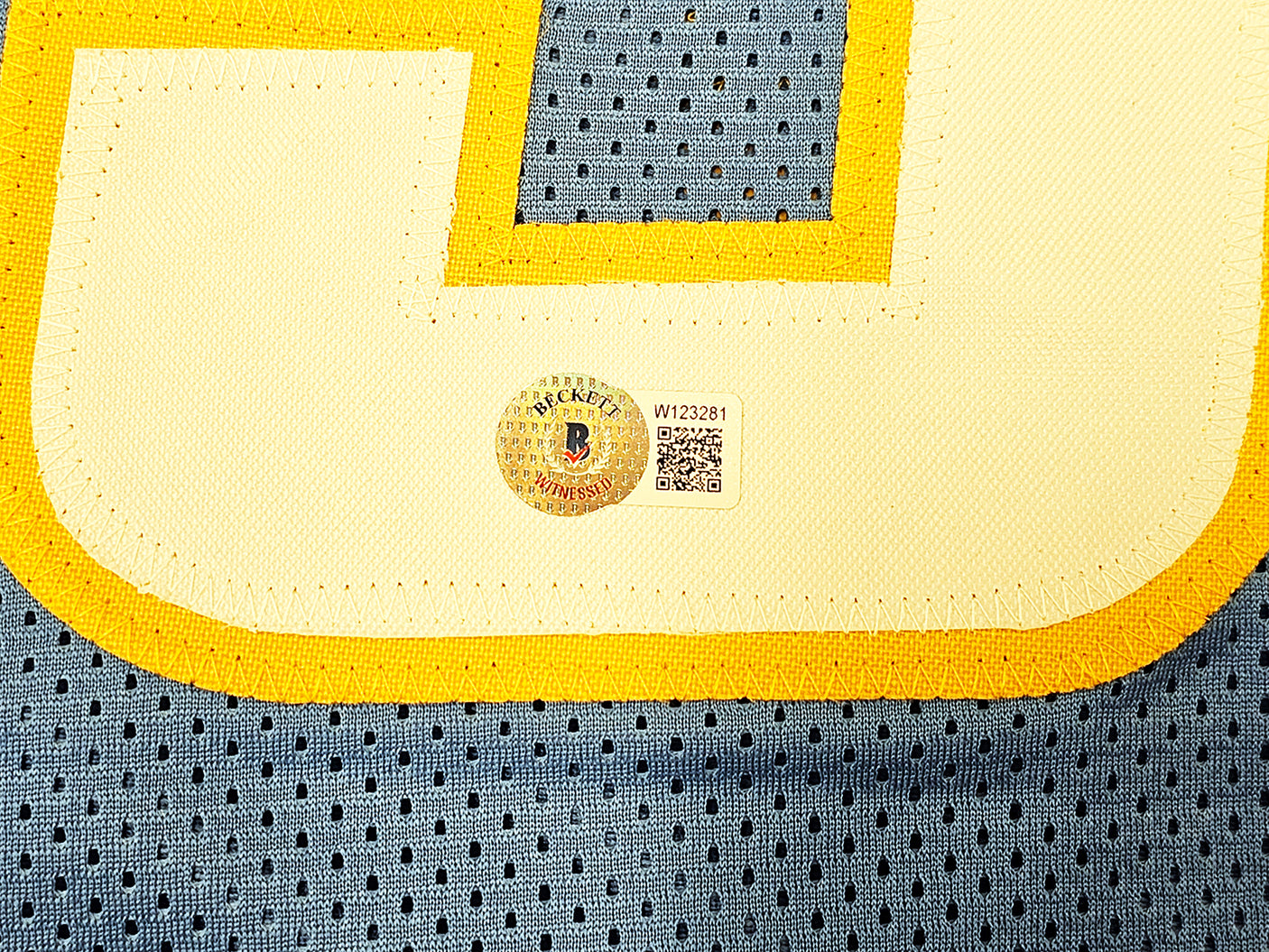 Los Angeles Chargers Kenneth Murray Jr. Autographed Powder Blue Jersey Beckett BAS Witness Stock #215958