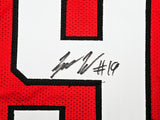 Texas Tech Red Raiders Tyree Wilson Autographed Red Jersey Beckett BAS Witness Stock #215904