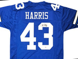 Dallas Cowboys Cliff Harris Autographed Blue Jersey PSA/DNA Stock #216613