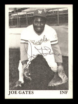 Joe Gates Autographed 1975 TCMA Rookie Card Waterloo Royals SKU #231536