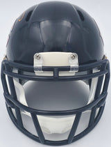 Devin Hester Autographed Chicago Bears Blue Speed Mini Helmet Beckett BAS QR #BS46487