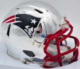 Unsigned New England Patriots Chrome Silver Speed Mini Helmet SKU #246164