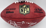 Steve Largent & Jim Zorn Autographed Official NFL Leather Game Football Seattle Seahawks MCS Holo #64265