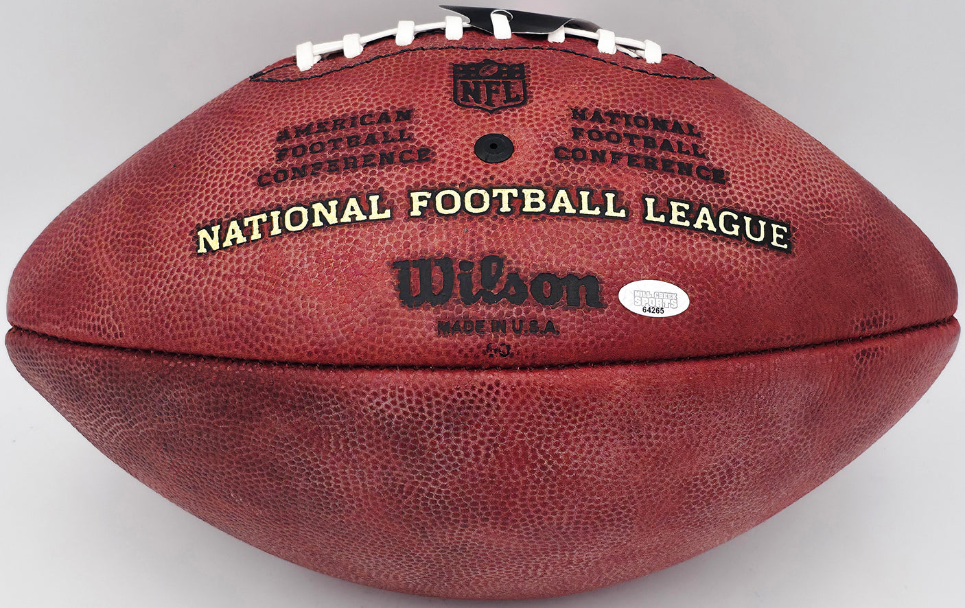 Steve Largent & Jim Zorn Autographed Official NFL Leather Game Football Seattle Seahawks MCS Holo #64265