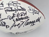 Super Bowl MVP's Autographed Official White Wilson NFL Football With 16 Signatures including Joe Namath PSA/DNA #AB10152